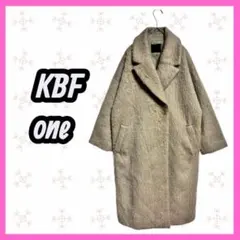 [KBF] シャギー　ウール　チェスターコート　グリーン　モケモケ　アウター