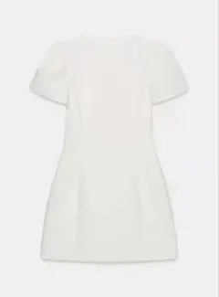 ZARA プリーツポケットショート丈ワンピース エクリュ - メルカリ