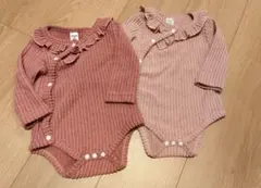 【新品】SHEIN＊フリルロンパース　ピンク　3-6M