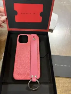 BONAVENTURA ピンク レザー iPhone12 12proケース