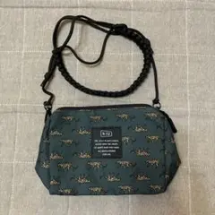 kiu レオパード柄 ミニサコッシュ/ショルダー