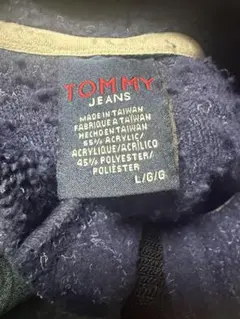 TOMMY JEANS ネイビー フリースジャケット L