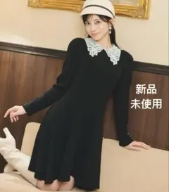 Yilon BIJOU COLLAR OP ビジューカラーワンピース - メルカリ