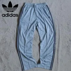 レア】adidas トラックパンツ シルバー トレフォイルロゴ - メルカリ