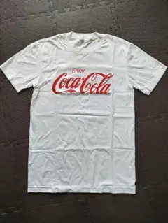 【未使用品•1990年代】コカ・コーラロゴTシャツ 白 Lサイズ 国産 半袖のサムネイル