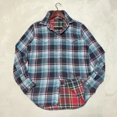 90S　ポロラルフローレン　ダブルフェイス　ウエスタンシャツ　Мサイズ
