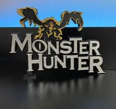 モンスターハンターのロゴフィギュア Monster Hunte 約15cmサイズ