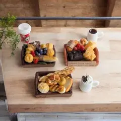 ミニチュア パン バイキング風セット｜お友達とパンの食べ放題気分｜ドールハウス