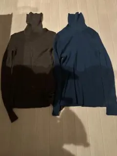 GU &UNIQLO タートルネックセーター 2色セット