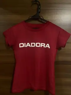 DIADORA 半袖Tシャツ レッド y2k ピチT 平成 マクブリングのサムネイル