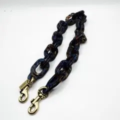 匿名配送／美品／COACH／レザー カバード ショート チェーン