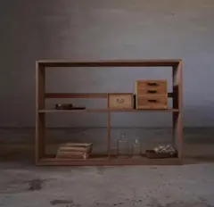 Tid Low Shelf 木製ラック ウッドラック シェルフ 収納棚 - メルカリ