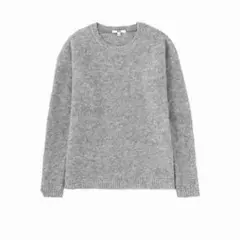 ユニクロ★UNIQLOブークレーオーバーサイズクルーネックアルパカニットセーター