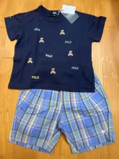 新品 POLO Tシャツ 110cm セットアップ ハーフパンツ 上下セット