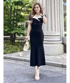 Lipserviceバイカラークラシカルマーメイドワンピース