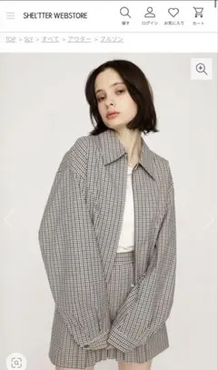 SLY セットアップ チェック柄 ブルゾン×ショートスカート