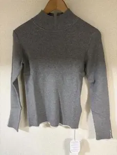 couture Broocgグレー ハイネックニット 36/S