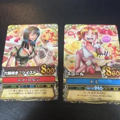 ワンピース ワンピーベリーマッチIC ナミ ニコ・ロビン 2枚セット　② ワンピース ワンベリーマッチ ニコ・ロビン ナミ 2枚セット - メルカリ
