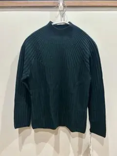 【未使用】Sybilla ダークグリーン　リブ薄手セーター