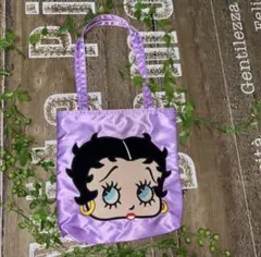 ベティブープ　トートバッグ　ベティちゃんバッグ　BettyBoop パープルのサムネイル