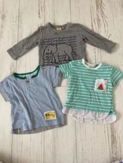 男の子　半袖長袖Tシャツ3枚セット