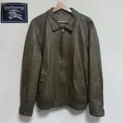 希少　バーバリーロンドン　羊革 ラムレザージャケット グレージュ　42 2025年最新】Yahoo!オークション -バーバリー 革ジャケットの