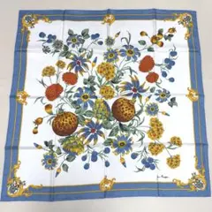 未使用☆Jim Thompsonジムトンプソン 花柄 大判スカーフ タイシルク