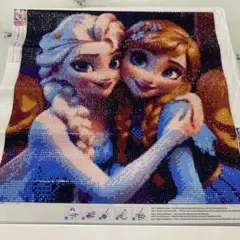 エルサとアナ ダイヤモンドアート40x40cm【完成品】