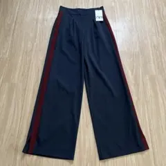 ZARA レディースサイドラインスラックス 新品タグ付き
