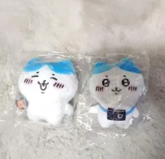 ハチワレ ぬいぐるみマスコット 2点セット