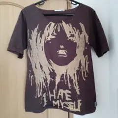 LUI'S アートプリント Tシャツ ブラウンのサムネイル
