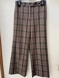 paul smith ポールスミス✳︎ブラウンチェックパンツ裏地付き40サイズ美品