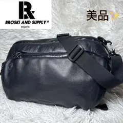 美品✨ ブロスキーアンドサプライ アジャストスリングマルチバッグ レザー 黒