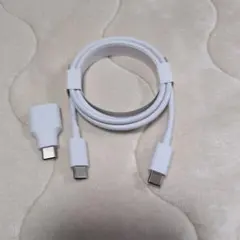 USB-C to USB-Cケーブル USB-Aアダプター付属