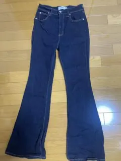 AZUL by moussy ダークブルー ブーツカットデニム M