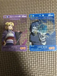NARUTO カード アイス プラスチック サスケ テマリ 千鳥のサムネイル