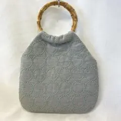 ミナペルホネン　ハンドメイド　タンバリンバッグ