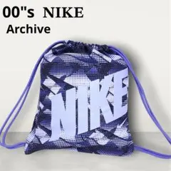 希少 00s NIKE ナップサック y2k リュック ナイキ スポーツ ブルーのサムネイル