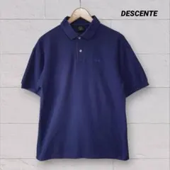 ヴィンテージ　デサント　DESCENTE 無地 ポロシャツ 半袖のサムネイル