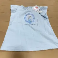 ユニクロ　エルサ Tシャツ 130cm 水色