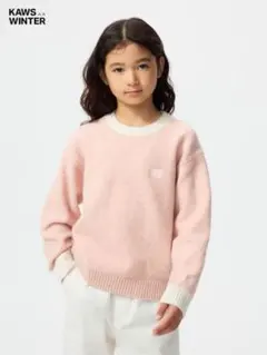 ユニクロ　UNIQLO　カウズ ウィンター スフレヤーンクルーネックセーター