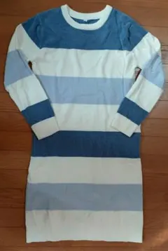 ルームウエア　青色系ワンピース