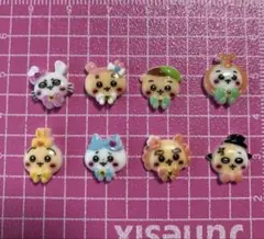 動物キャラクター ネイルパーツ 8個セット　ちいかわ　モモンガ