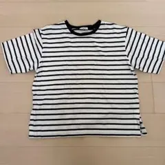studio CLIP ボーダー 半袖 Tシャツ ホワイト ブラック Mのサムネイル