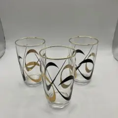 佐々木グラス　アトミック柄　グラス　ガラスコップ　昭和レトロ