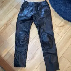 KUSHITANI レザー バイクパンツ Lサイズ 膝パッド付き