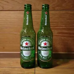 Heineken 空瓶　330ml　2本セット