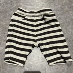 ストライプとオリーブグリーンのハーフパンツセット
