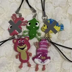 希少　ディズニーストア ぶらぶらストラップ フランダー　3点のみ