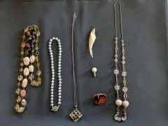 レディース アクセサリー まとめ売り ネックレス ブローチ 5点 - メルカリ